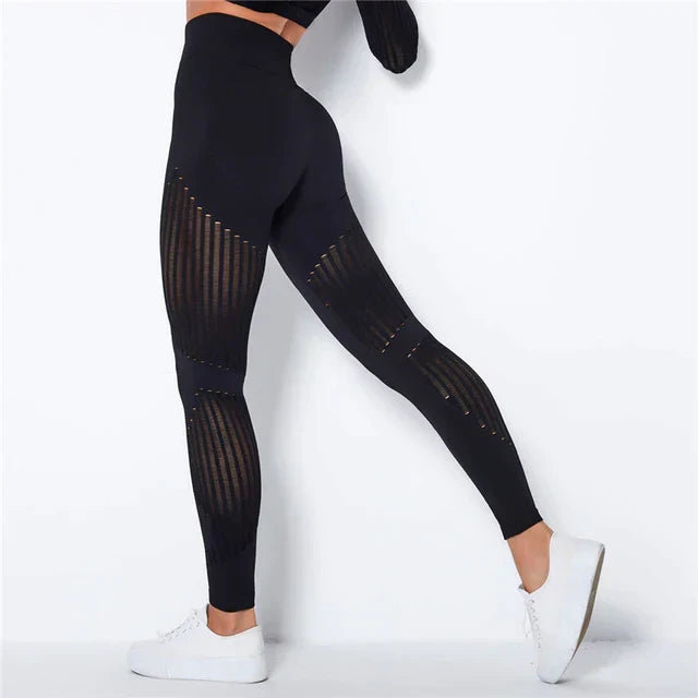 Leggings dam, kompression — formande träningsleggings