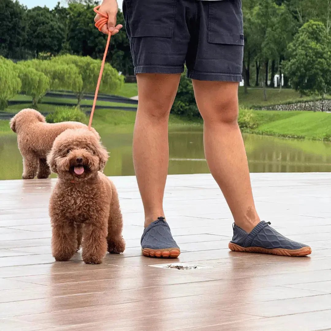Slip-on skor — barfota med vid passform i mesh