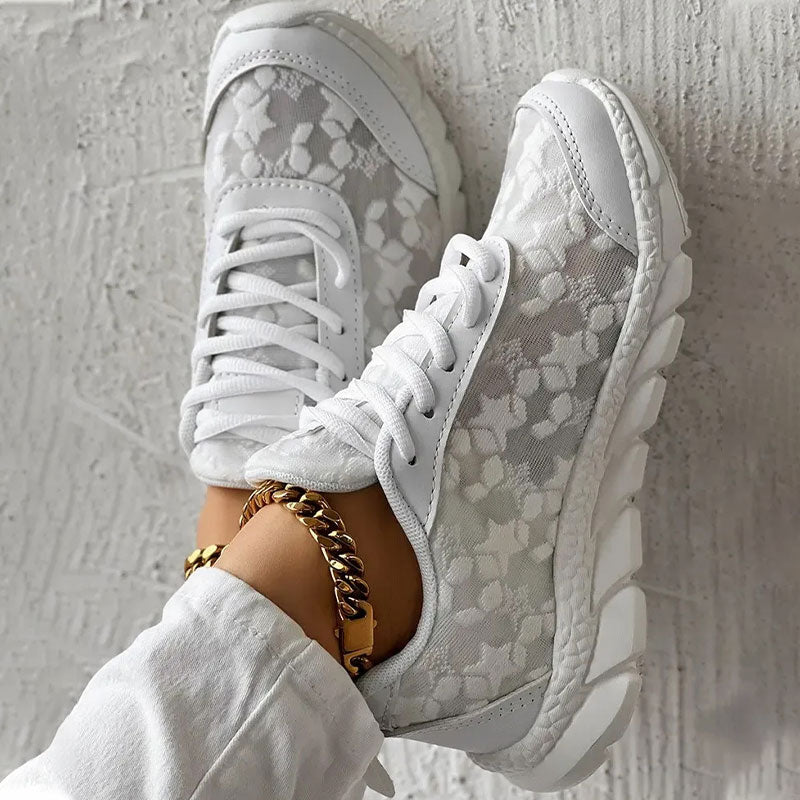 Komfortsneakers dam med stöd — bekväma träningsskor med mjuk sula
