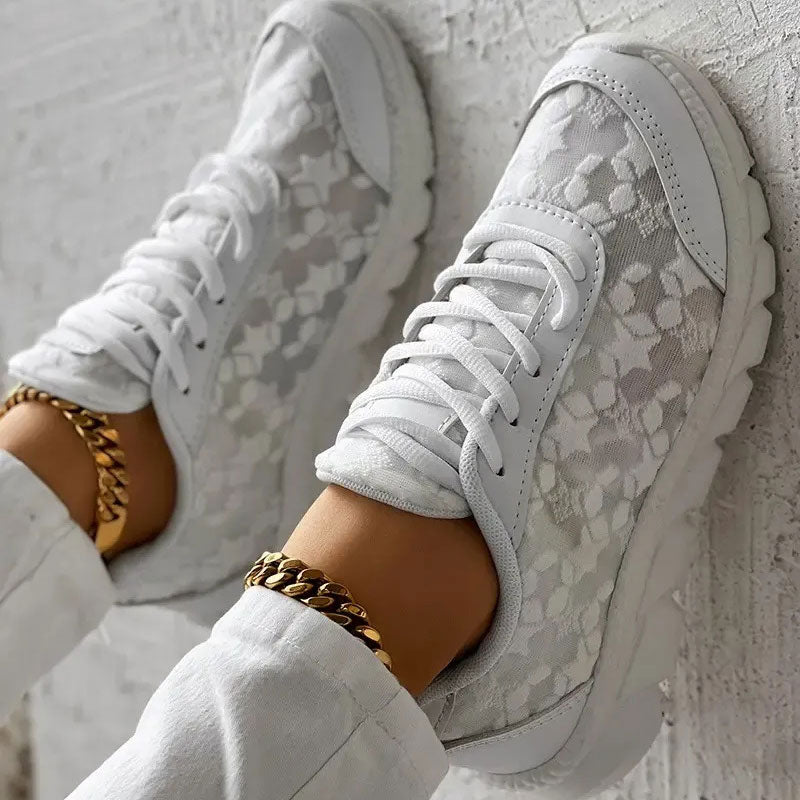 Komfortsneakers dam med stöd — bekväma träningsskor med mjuk sula