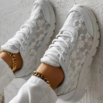 Komfortsneakers dam med stöd — bekväma träningsskor med mjuk sula