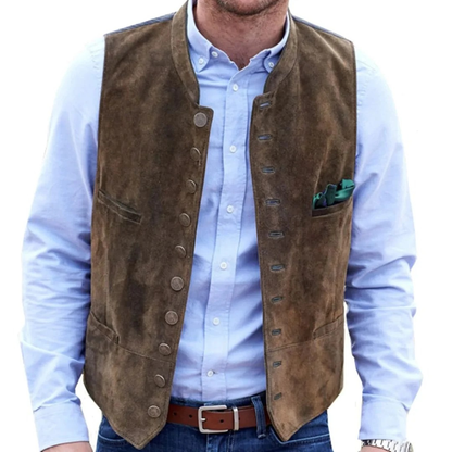 Trachtenväst herr med sammetslook — traditionell festväst